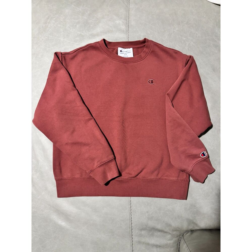 Champion Authentic Athleticwear Mauve Terracotta Fleece Crewneck Sweatshirt M
